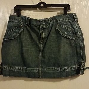 Express brand denim (jean) skirt size 14. Worn ONCE